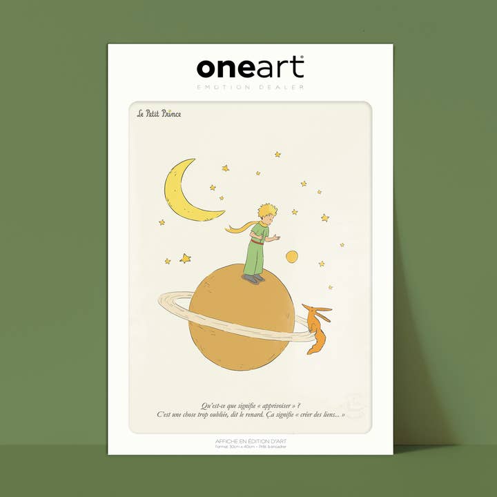 Poster Le Petit Prince Het temmen - LPP0017 voor wholesale door Oneart