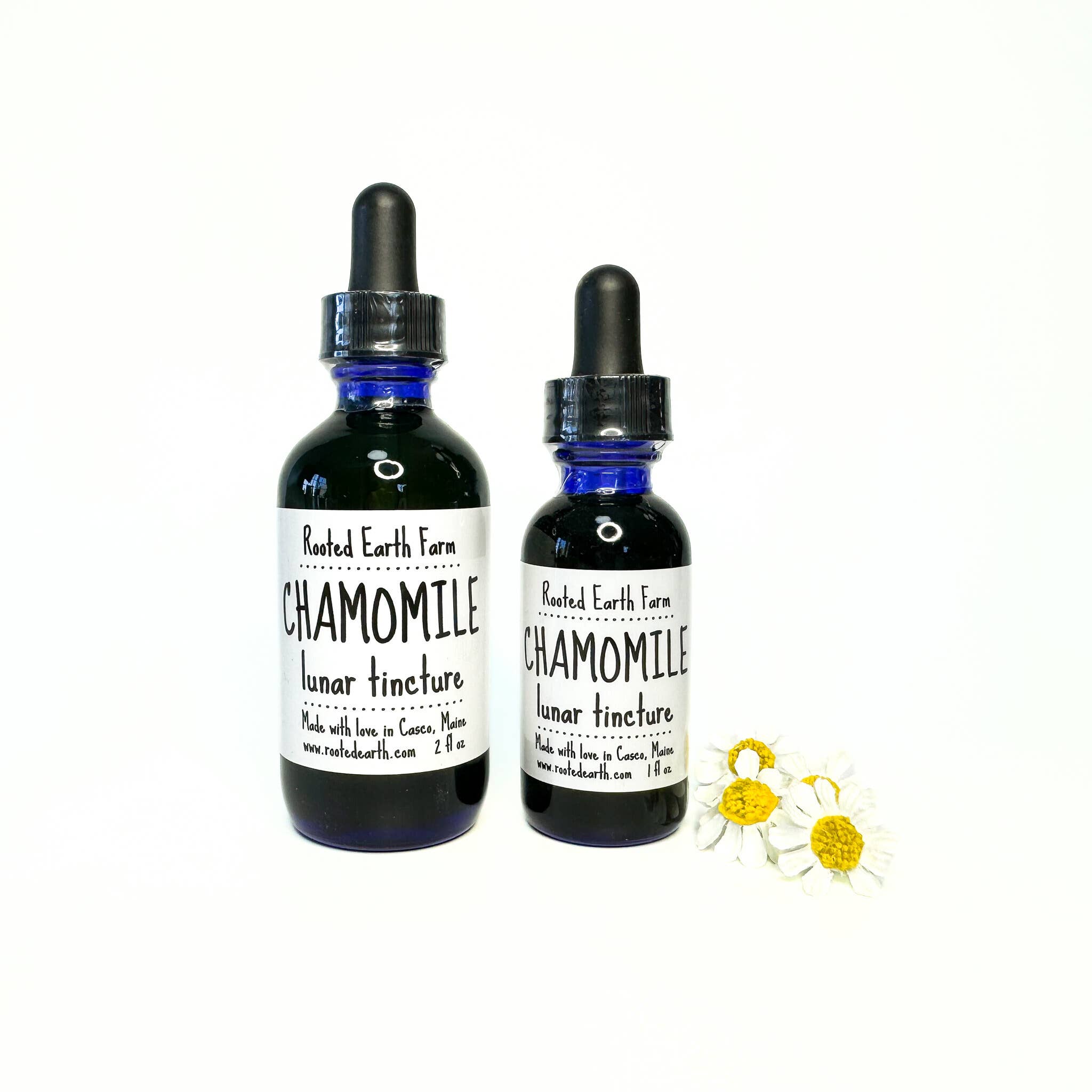 Rooted Earth Farm + Apothecary - Vente Teinture - Teinture de Camomille - 2 Options de Taille - Extrait Sans Gluten6