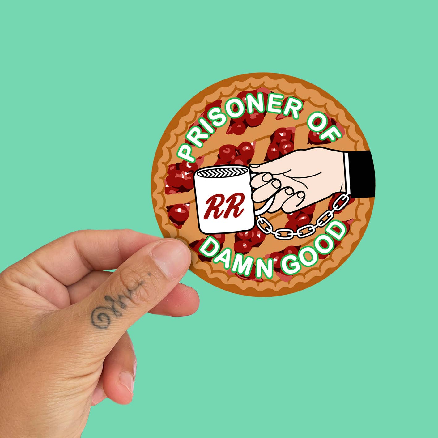 La Barbuda - No U.S. custom fees – Großhandel Aufkleber – Aufkleber „Verdammt guter Gefangener“