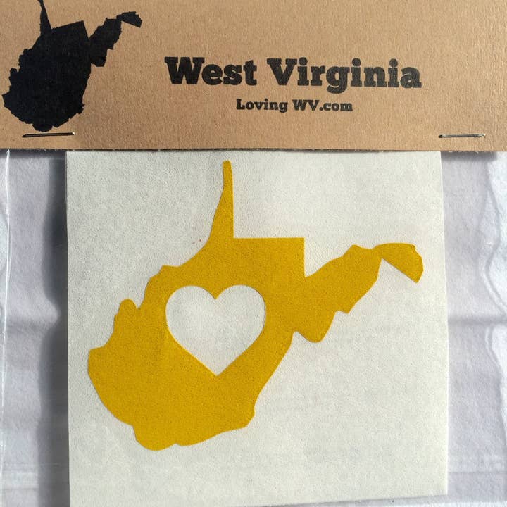 West Virginia <3 vinyl sticker voor wholesale door Loving WV