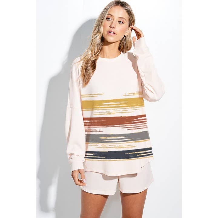 Ensemble de pantalons courts à imprimé pinceau pour la vente par Phil Love