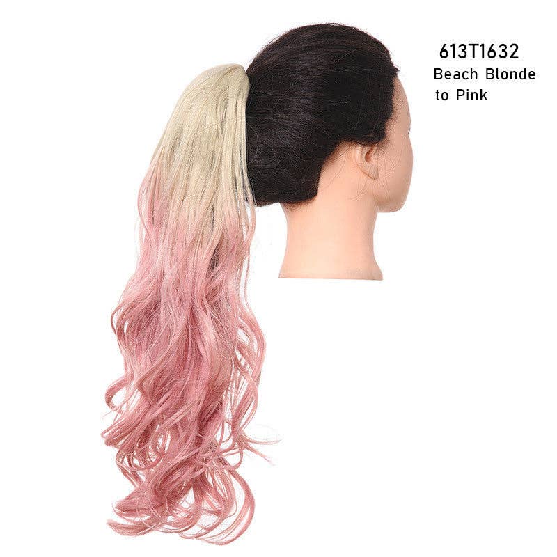 BrookPark Beauty - Wholesale Hair Extensions - Fluffy Long Curly Hair Clip Ponytail Wig0