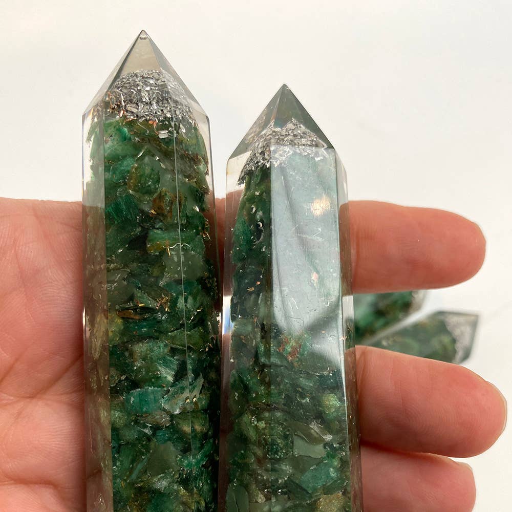 VIE – wholesale Spiritual stone/crystal – Orgonite Obelisk Tower, 8x2x2cm26