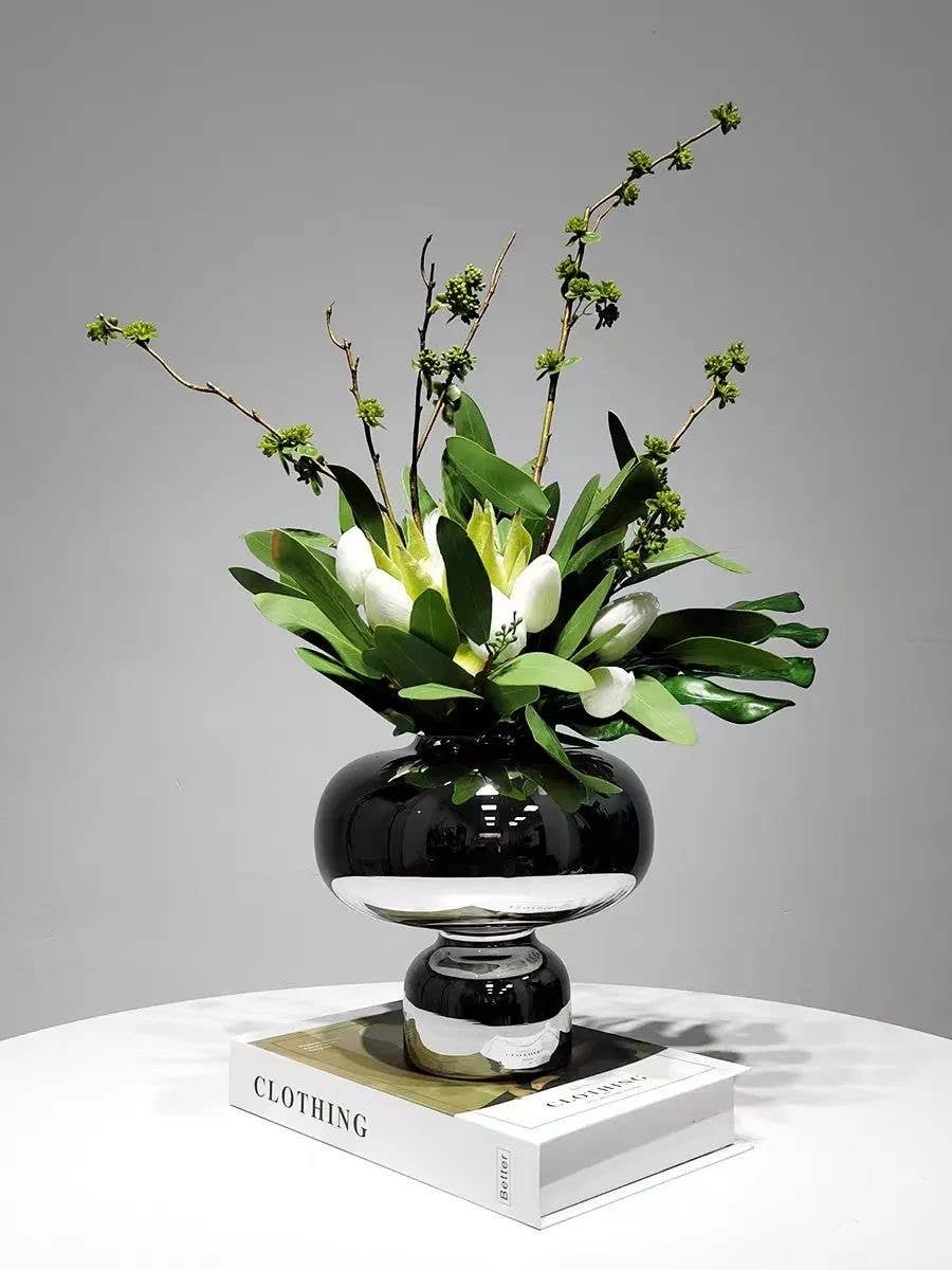 Angel Isabella - Wholesale Artificial Flowers - 1 Dozen Real Touch Tulip Bud bouquet-10.5"4