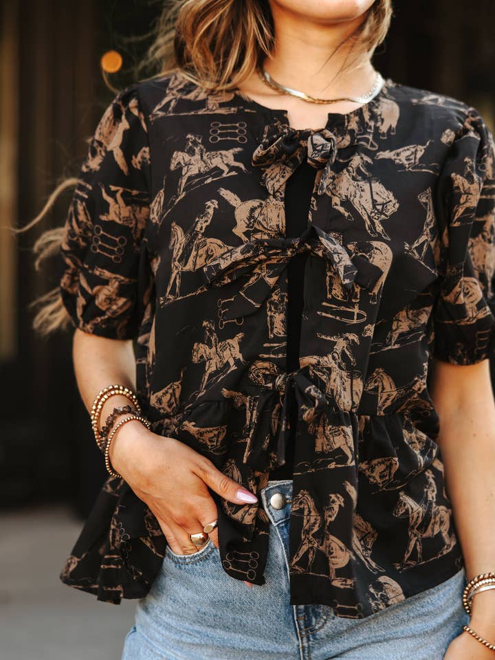 2 Fly Co - Wholesale Blouse - Women's - THRILL FRILL TOP