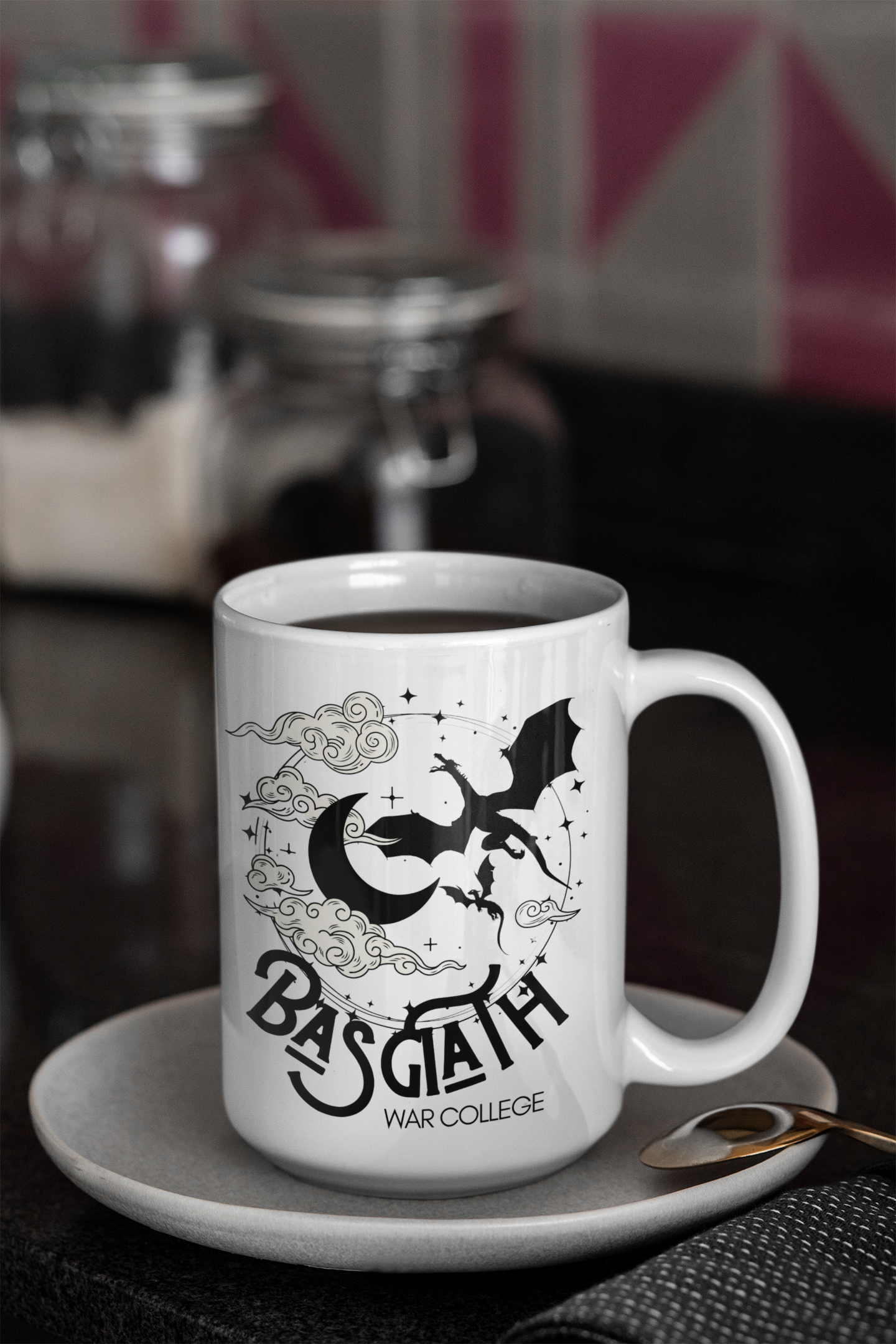 The Geek Boutique - Wholesale Coffee Mug - FW Novel Based Dragon - Basgiath - Ceramic Mug - 15oz1