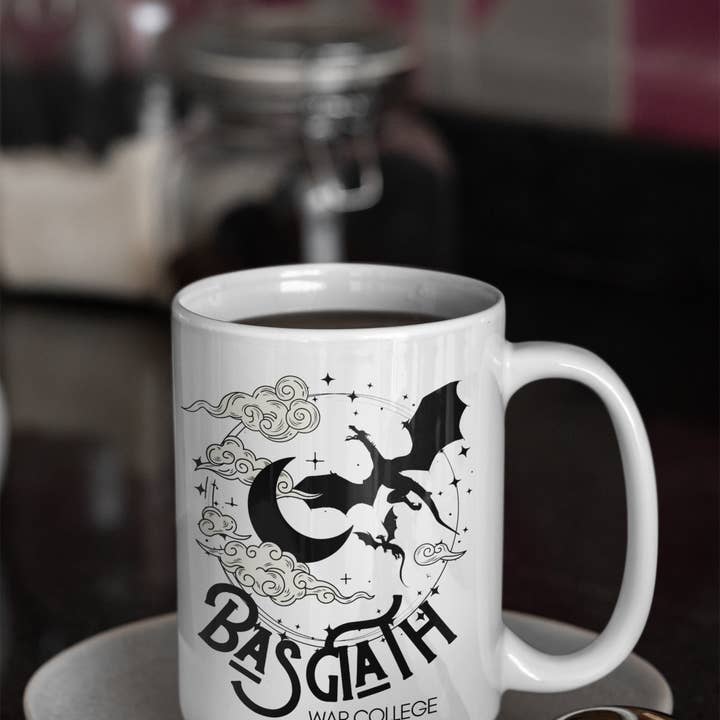 The Geek Boutique - Wholesale Coffee Mug - FW Novel Based Dragon - Basgiath - Ceramic Mug - 15oz1