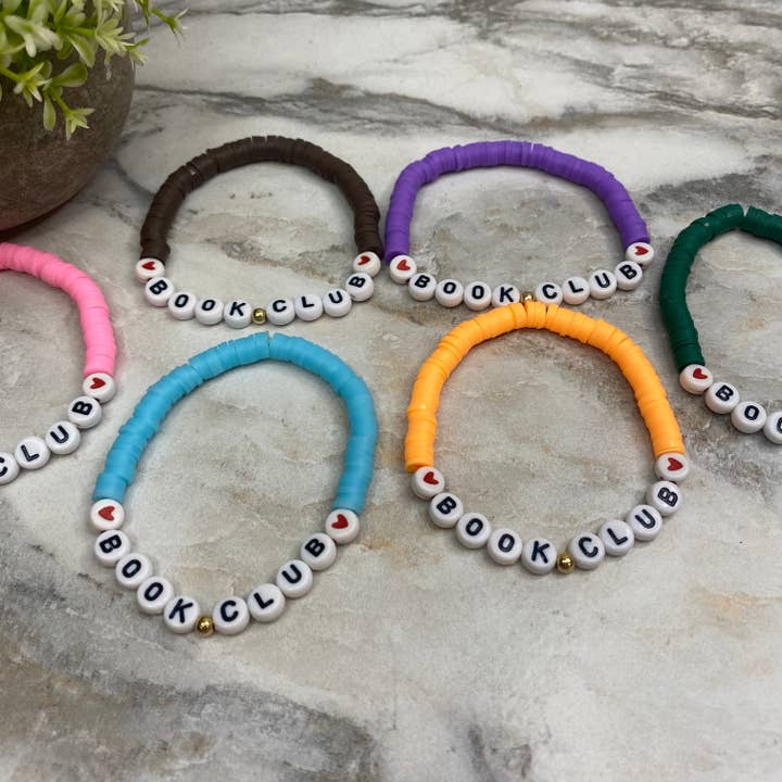 Hive Supply - Wholesale Beaded Bracelet - Bracelet - Clay + Bead - Book Club1