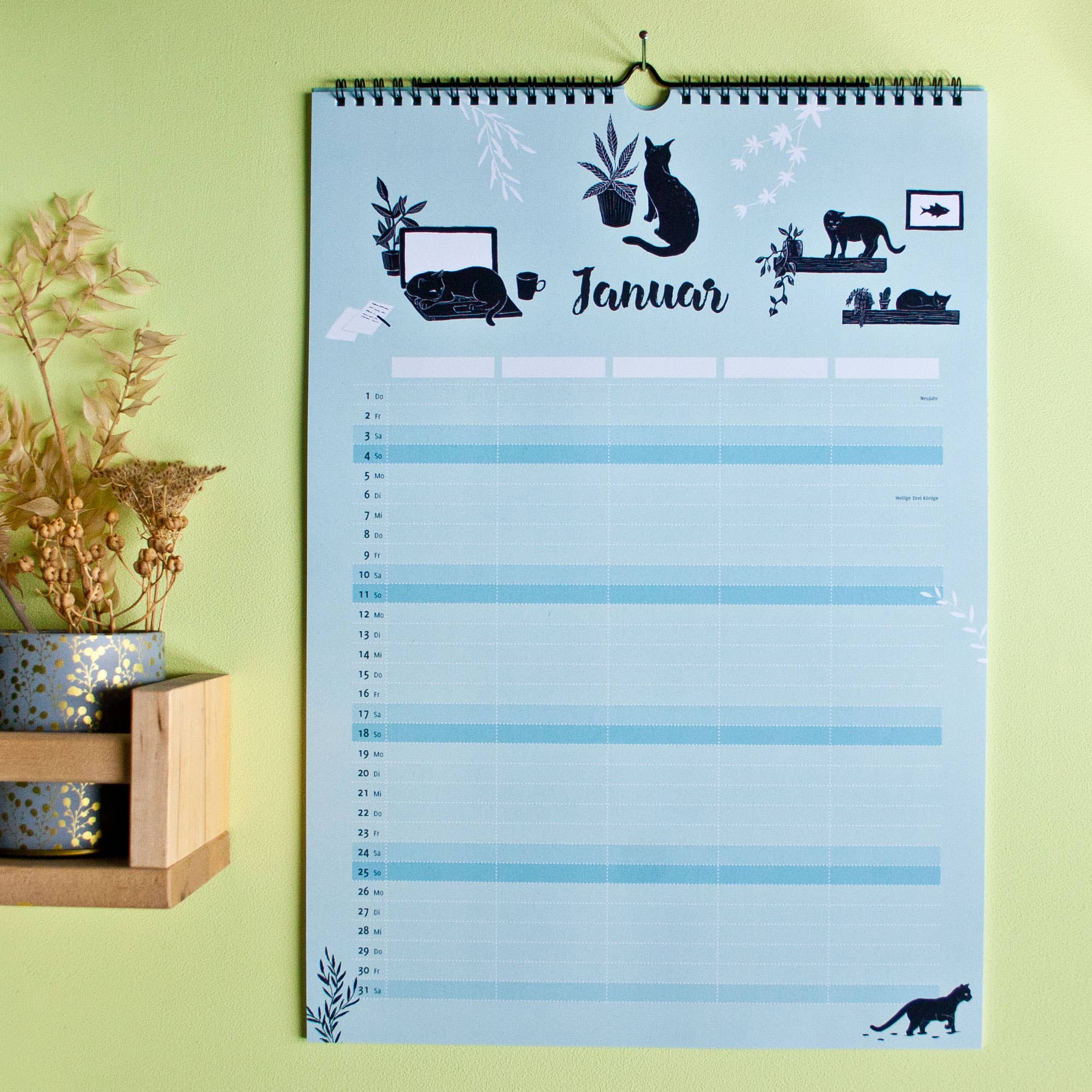 Katja Rub – Engroshandel Kalender – Årsplanlægger 2026 for dyreelskere – format A33