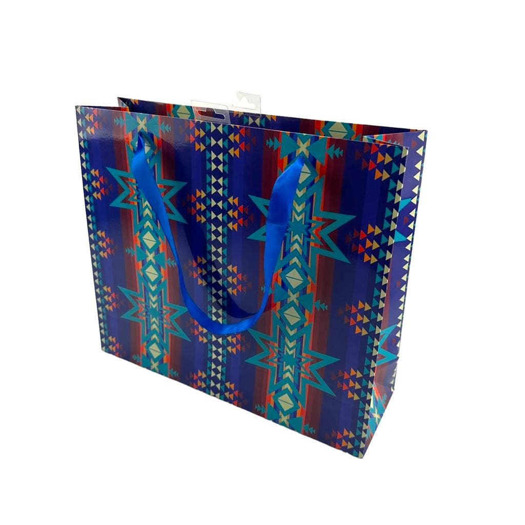 Nativo - Wholesale Gift Bag - GBXL-BLU - Gift Bag X Large Size: 43x20x32cm0