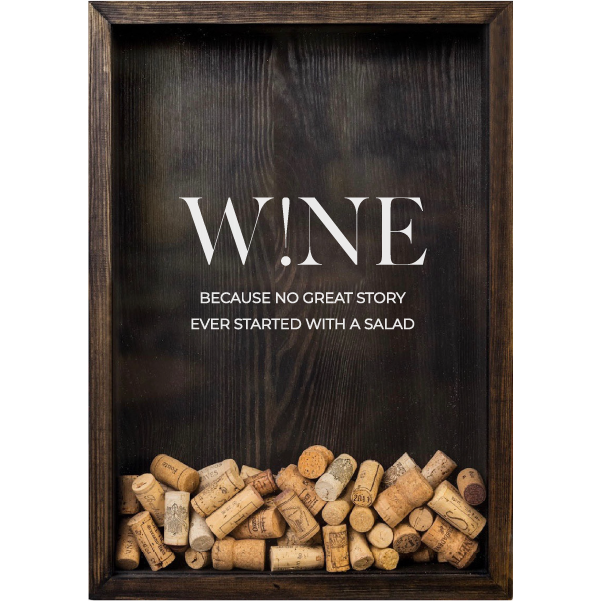 The Corkbox Company - Wholesale Wine Cork Holder - Bar Decor „Wine!” Wine Cork Storage, Wine Gift1