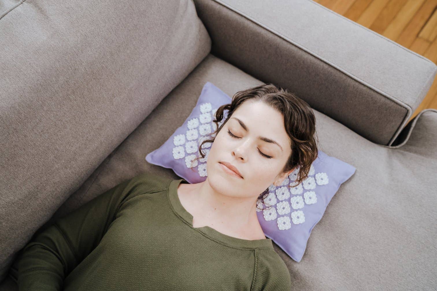 Kanjo - Venta al por mayor Cojín de spa/terapia - Almohada de acupresión Kanjo Aroma Lavender3