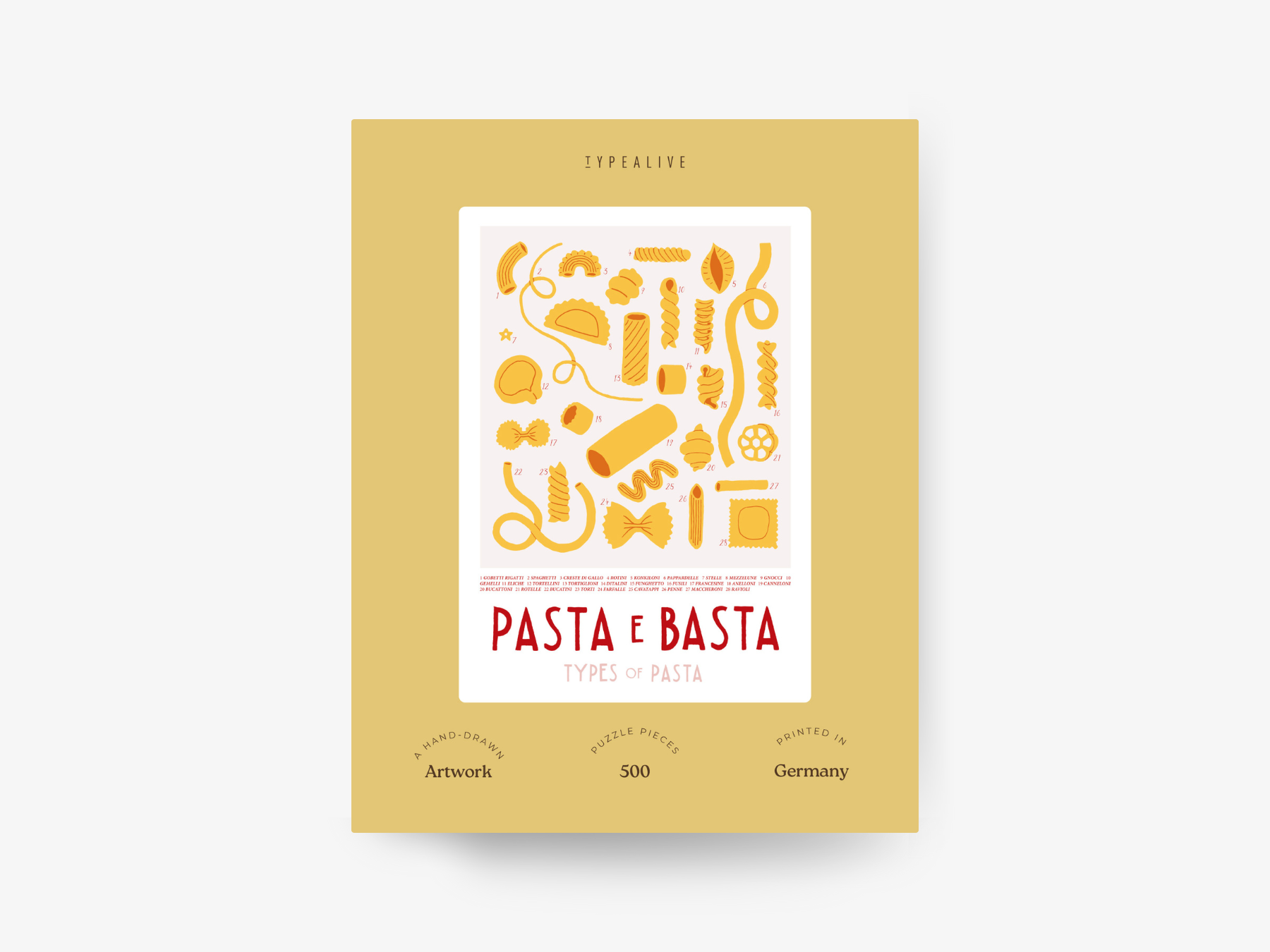 typealive - Wholesale Puzzle - Adult - Puzzle / Pasta and Basta1