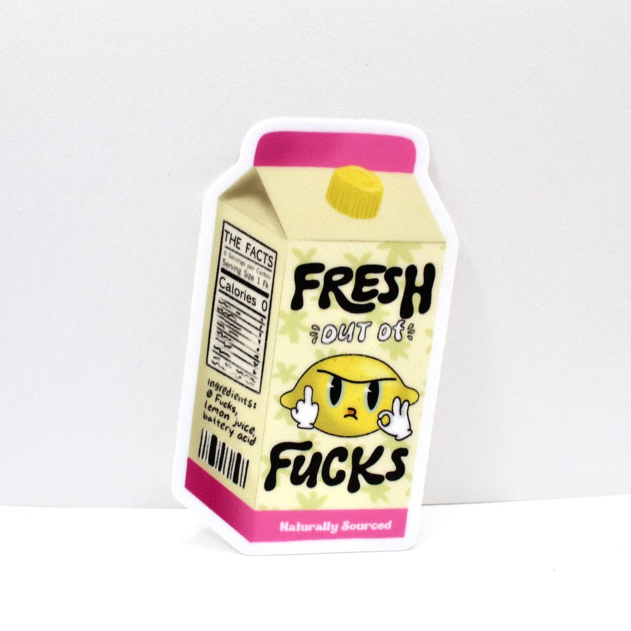 Crowded Cat Studio - Wholesale Sticker - Fresh Out of F!cks Sticker2