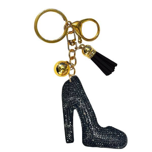 Queens Designs - Wholesale Keychain - Women's - Shoe Crystal Bling Keychains2
