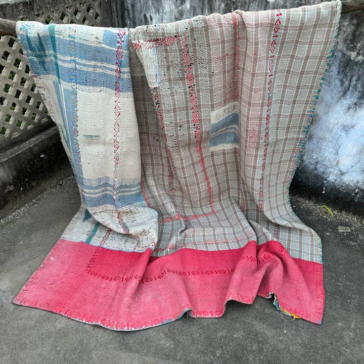 bhavnas boutique – Engroshandel Quiltet tæppe – Antik vintage håndsyet indisk Kantha Quilt sengetæppe