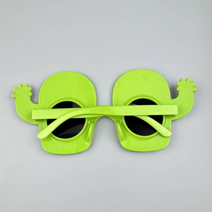 Green Handmade Rhinestone Cactus Party Eyeglasses G0525 for wholesale on Faire5