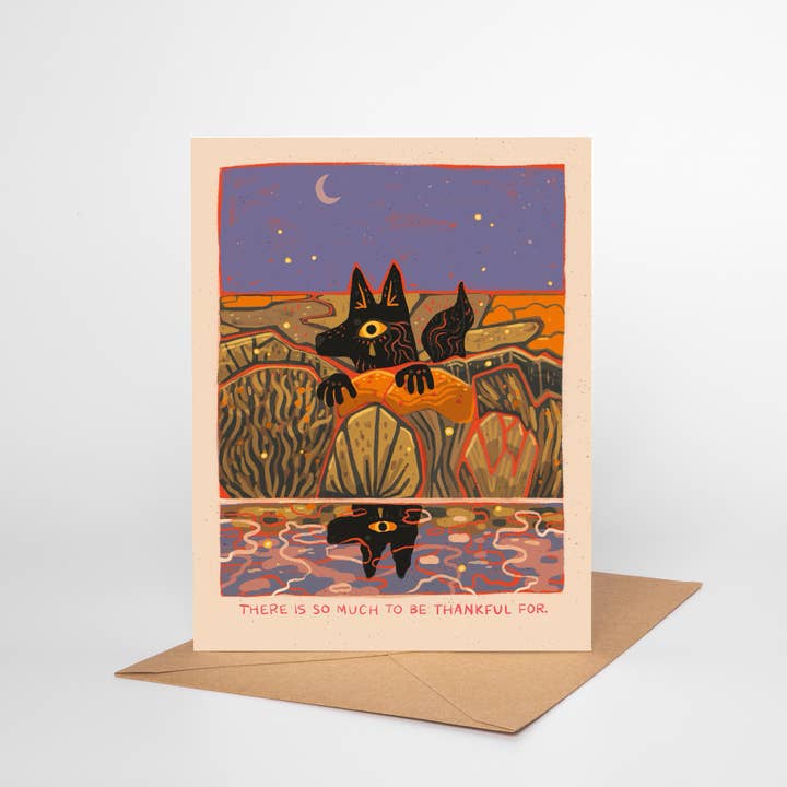 Pine Bones - Wholesale Everyday Greeting Card - Thankful – Blank Greeting Card with Nature Illustration1