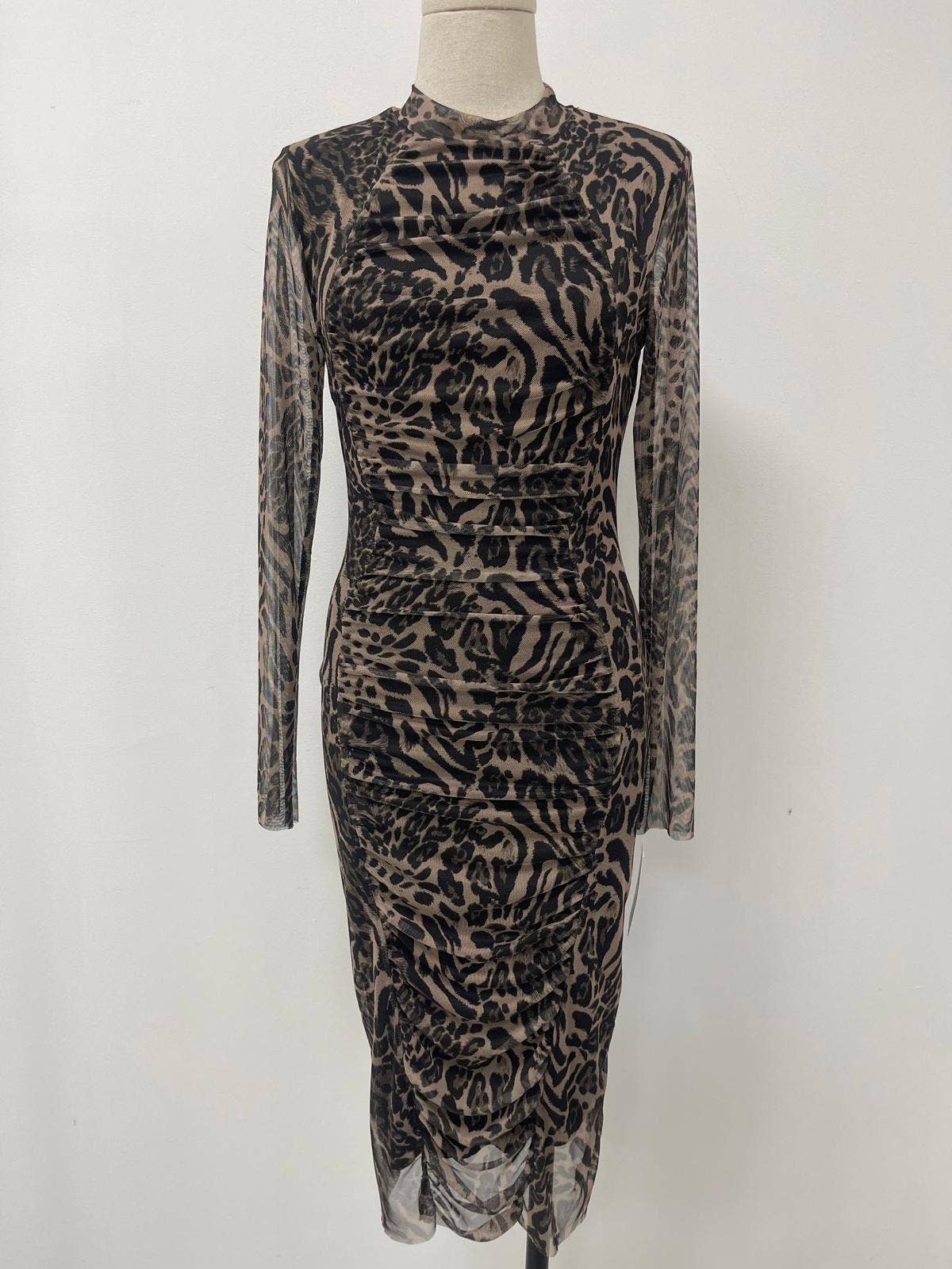 LORIANE - Wholesale Dress - Women's - 6818 One Size Bodycon Print Maxi Dress 14