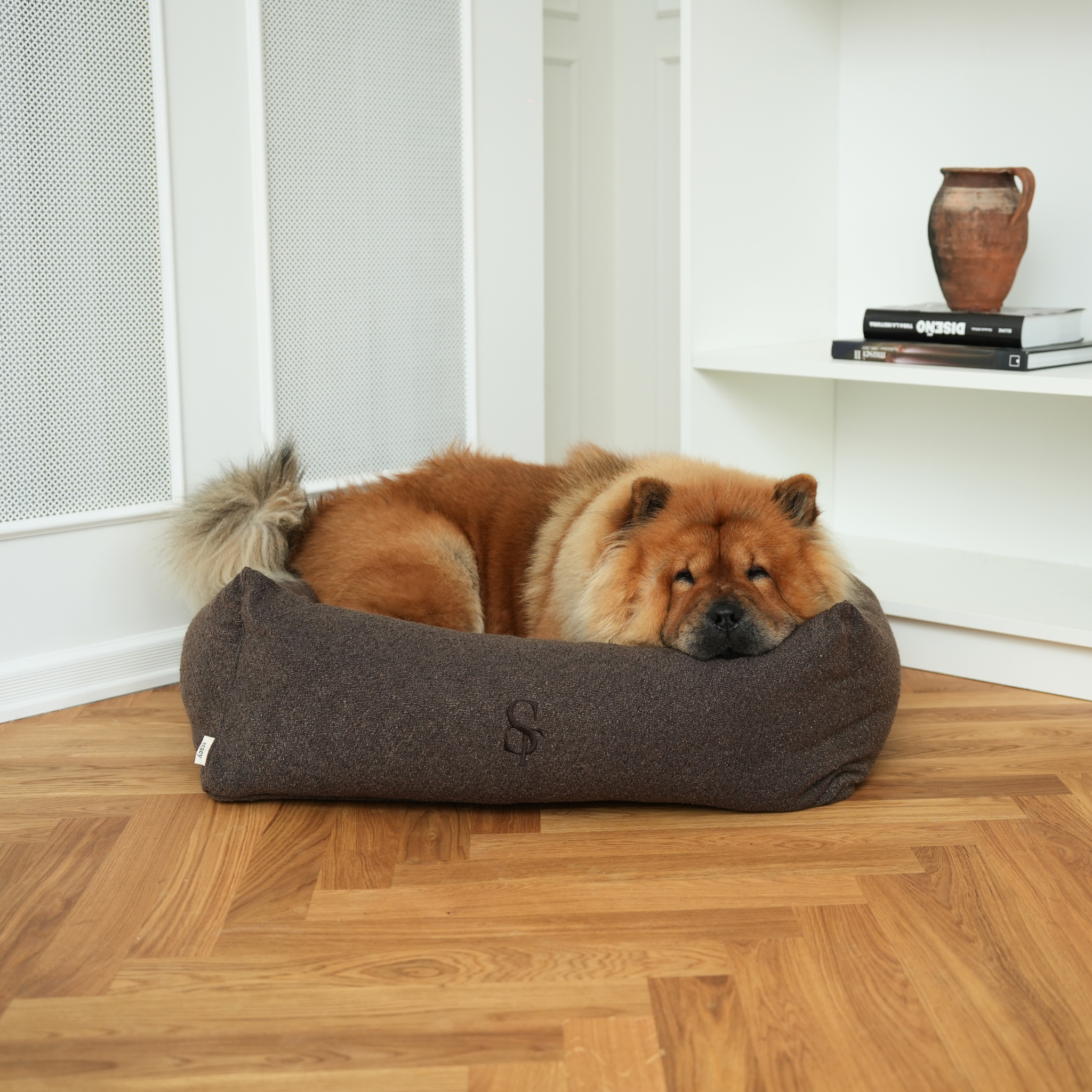 Staey – wholesale Pet bed – Dog – Vera Dog Bed | Chestnut Bouclé1