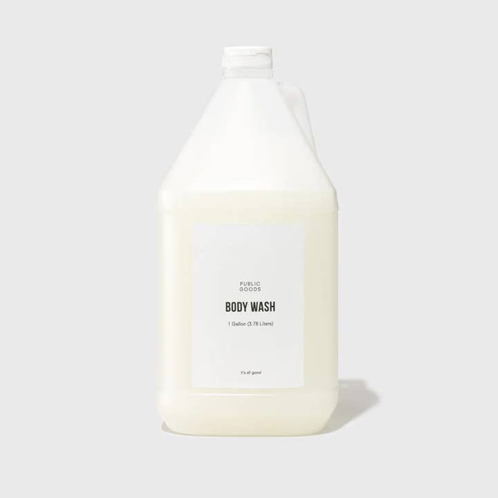 Public Goods - Wholesale Body Wash/Shower Gel - Gentle Body Wash Gallon Refill