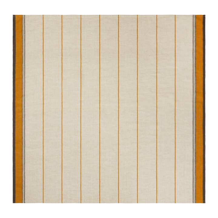Caravan Home – wholesale Tablecloth – Eze Ivory & Mustard Tablecloth