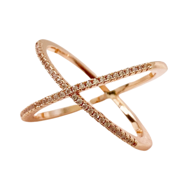 Blush & Co - Wholesale Multi-Stone Ring - Ava Rose Gold Statement Ring0