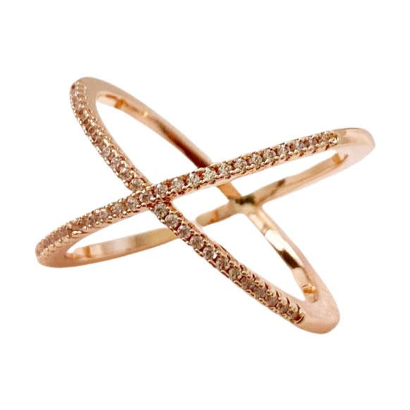Ava Rose Gold Statement Ring for wholesale by Blush & Co
