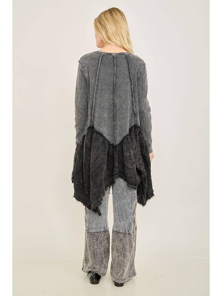 J.Her - Vendita all'ingrosso Tunica - Donna - Tunica da fata Boho Distressed HT41413