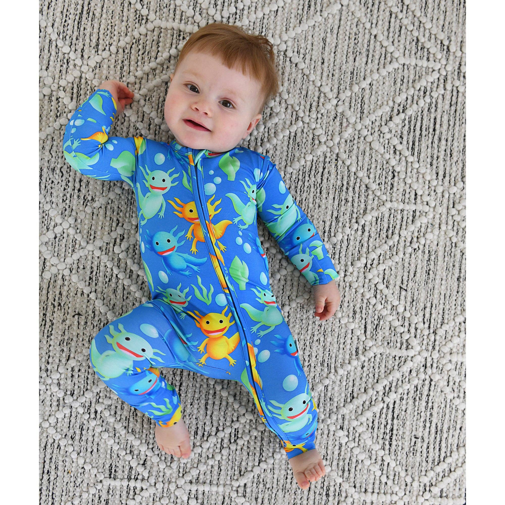 Gigi and Max - Wholesale Jumpsuit - Baby - Archie Axolotl ZIP9