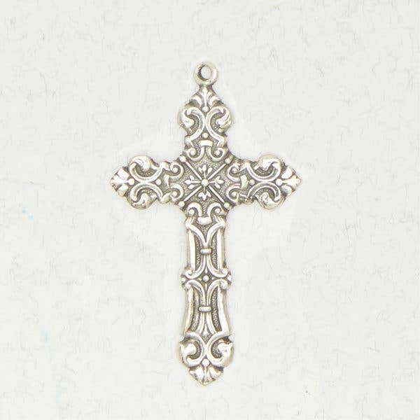 Ancient Cross Pewter Pendant Necklace - Ornate Cross for wholesale by Nirvana LLC
