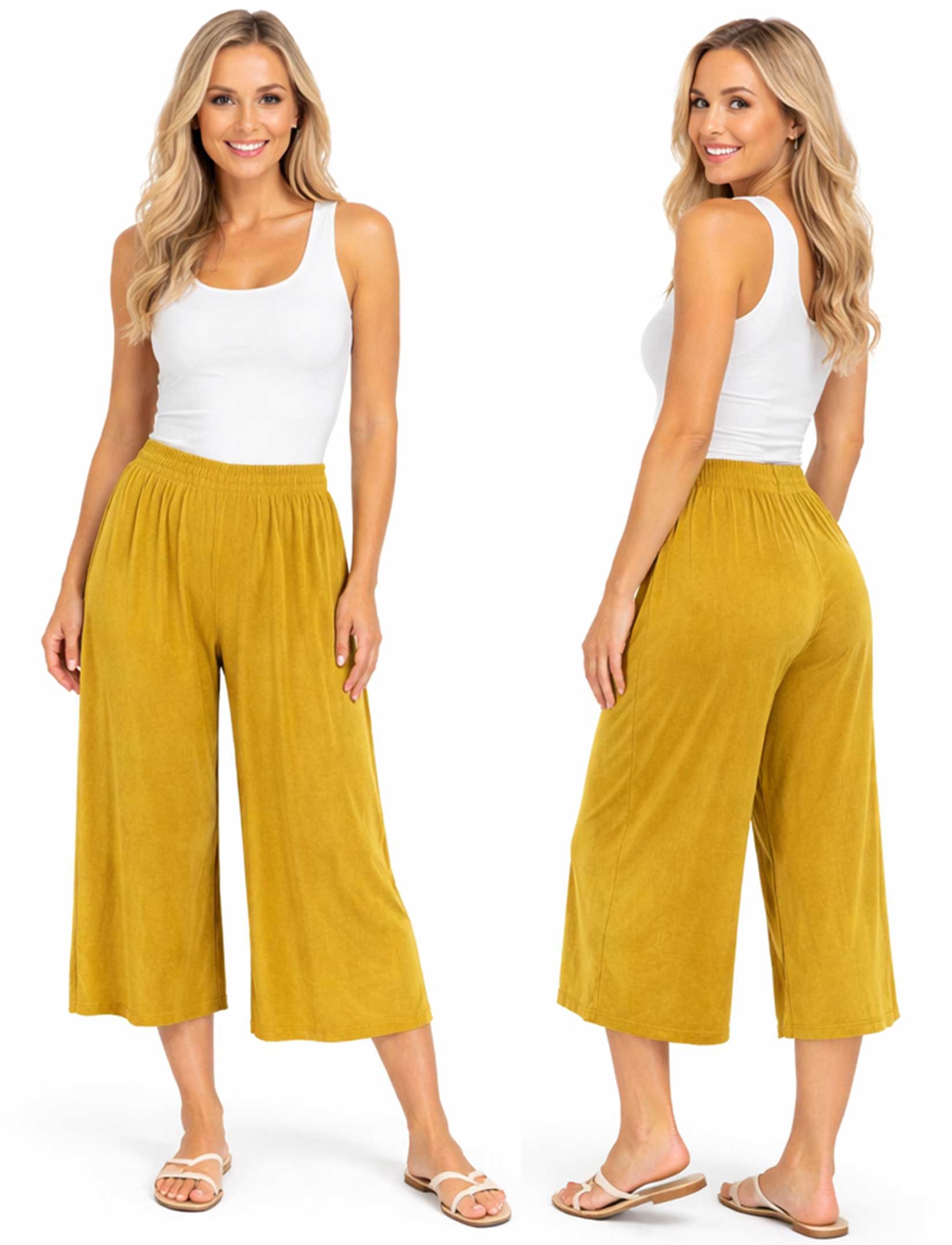 The Magic Scarf Company - Wholesale Pants - Women's - 1248 - Slinky TravelWear Capris5