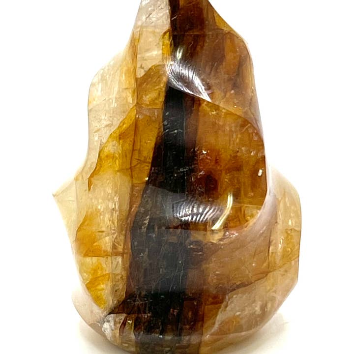 Golden Healing Quartz Flame 4-5" for wholesale by Vrinda