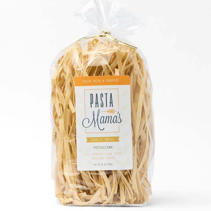 Grace Collective - Wholesale Pasta - Garlic Basil Fettuccine by Pasta Mama's0