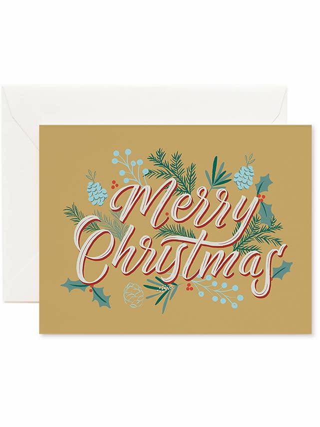 Tarjeta de Navidad Feliz Navidad para venta al por mayor de Laura Bennett Design