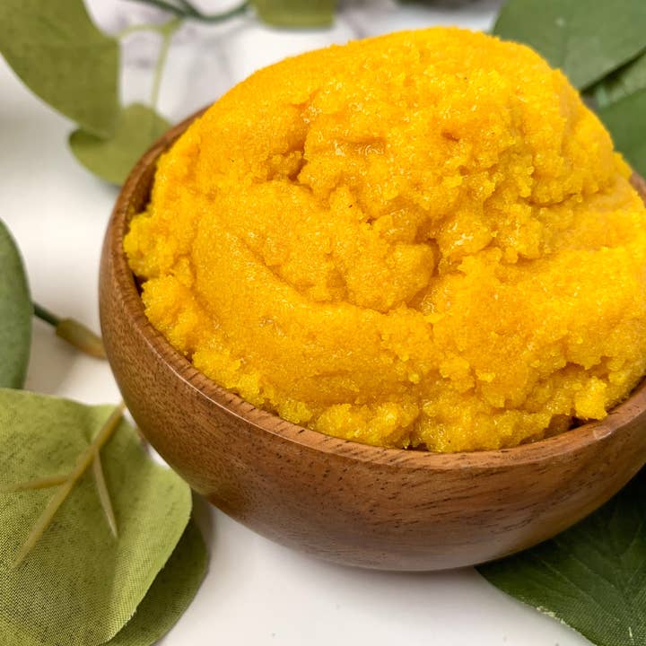 Mellow Melanin LLC - Wholesale Body Scrub/Exfoliant - Turmeric and Manuka Honey Brightening Body Scrub