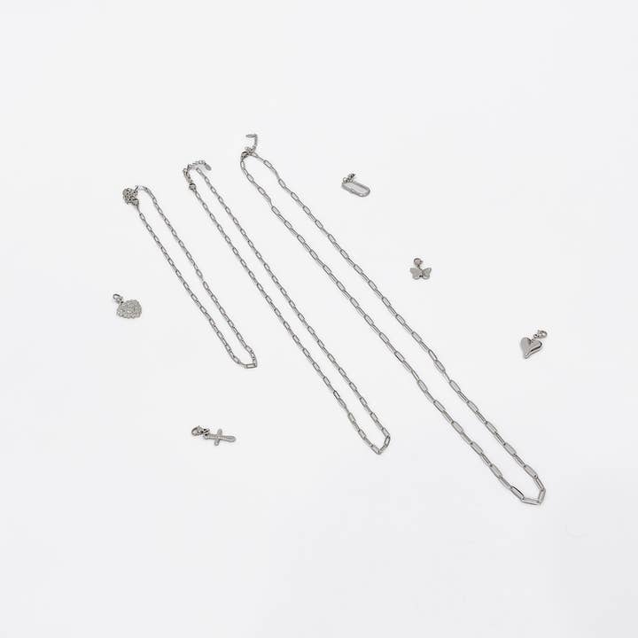 Pretty Simple - Wholesale Pendant/Charm Necklace - Chanelle Custom Charm Necklace Chains - WATERPROOF