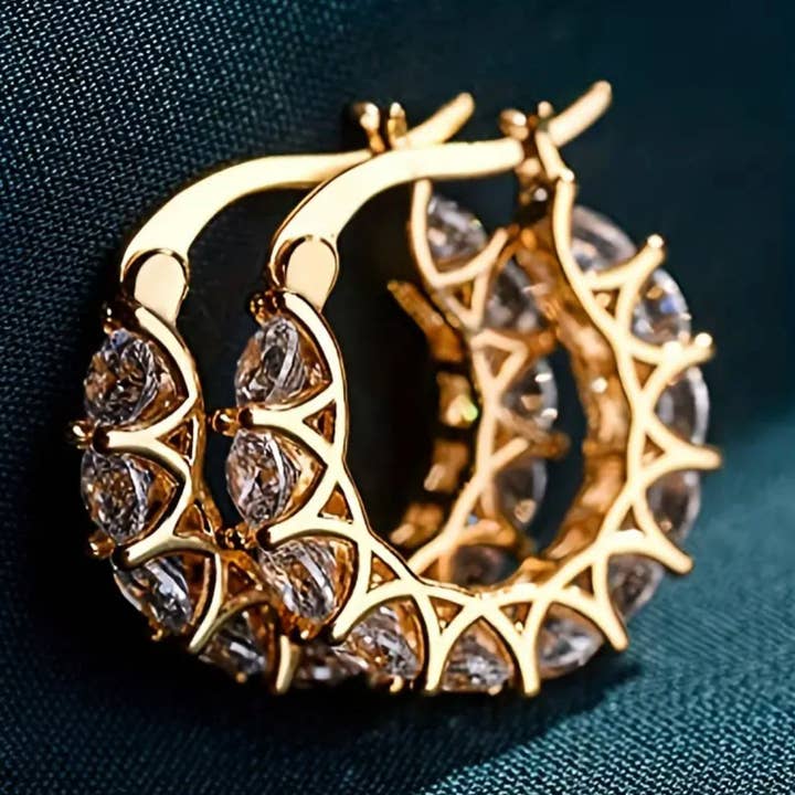 WinAri - Wholesale Hoop Earrings - Imagine Gold Earrings0