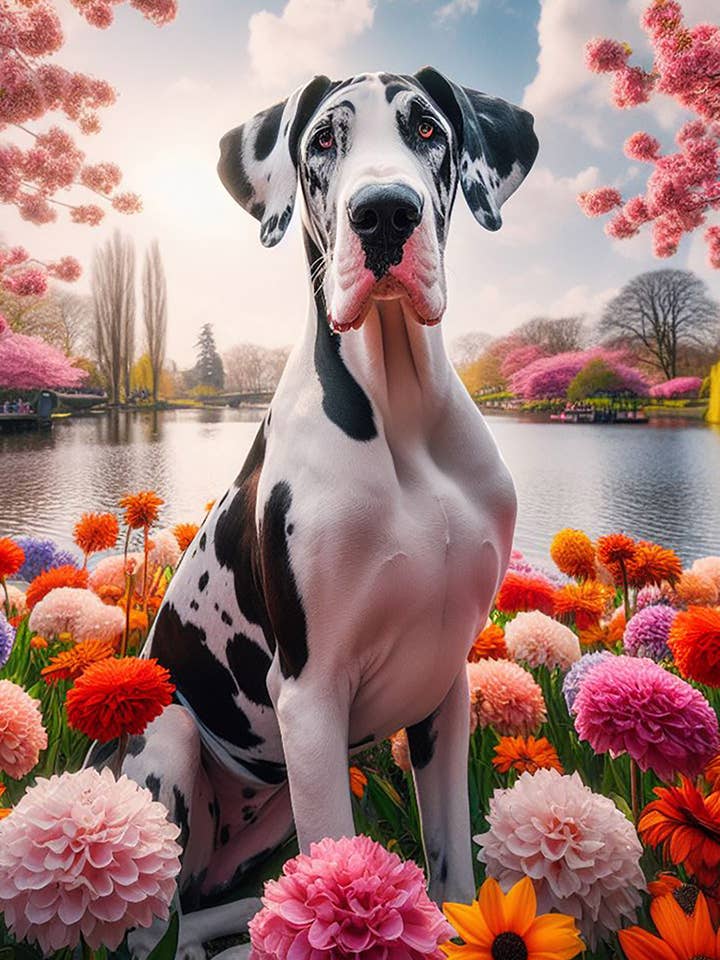 Deutsche Dogge Harlekin - DCR Spring House Flagge für den Großhandel von Best of Breed Products