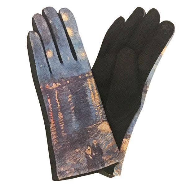 The Magic Scarf Company - Wholesale Gloves - Women's - 3709 - Art Design Touch Screen Gloves21