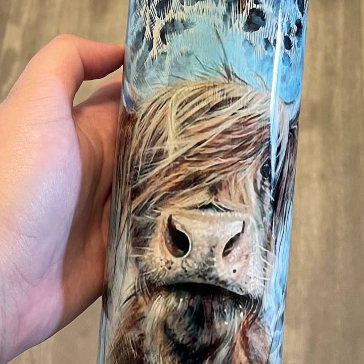 Bicchiere Highland Cow per la vendita all'ingrosso da parte di Desert Moons