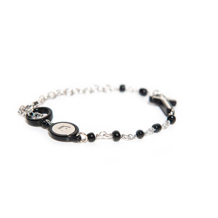 Silbernes Kreuz Schwarzer Rand für den Großhandel von d'Este