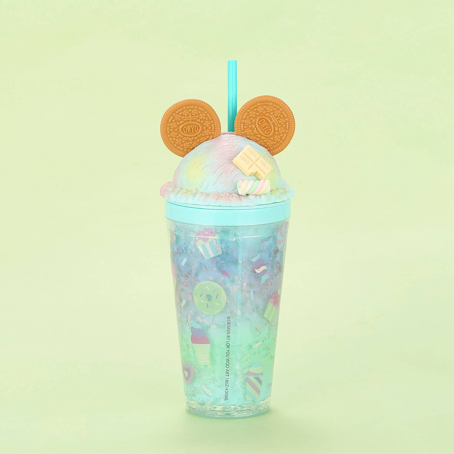 Bewaltz - Wholesale Insulated Mug/Tumbler - Cookie Mouse Ear Sweets Rainbow Tumbler - 16 Oz10