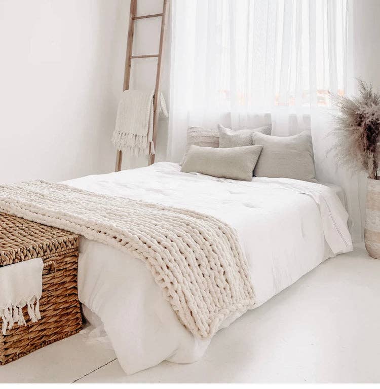 Everyday Cozy Living - Wholesale Throw Blanket - Chunky Knit Throw- Multiple Colors7