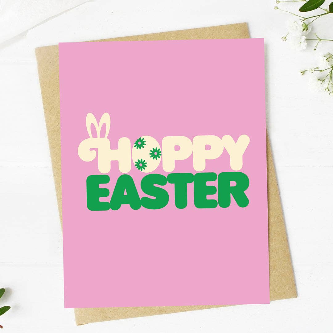 Big Moods - Wholesale Easter Card - "Hoppy Easter" Bunny Egg Text Card3