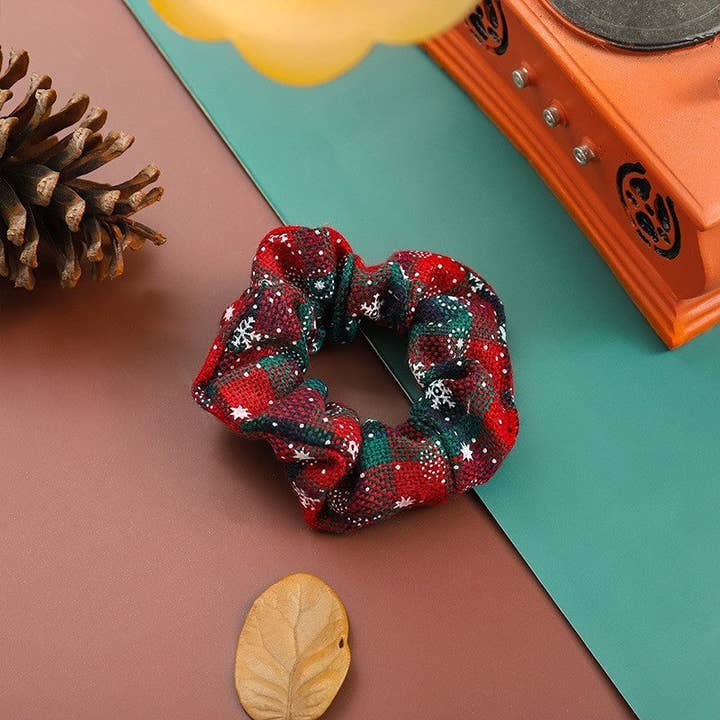Ekartini - Wholesale Scrunchie - Women's - Christmas Plaid Print Scrunchies3