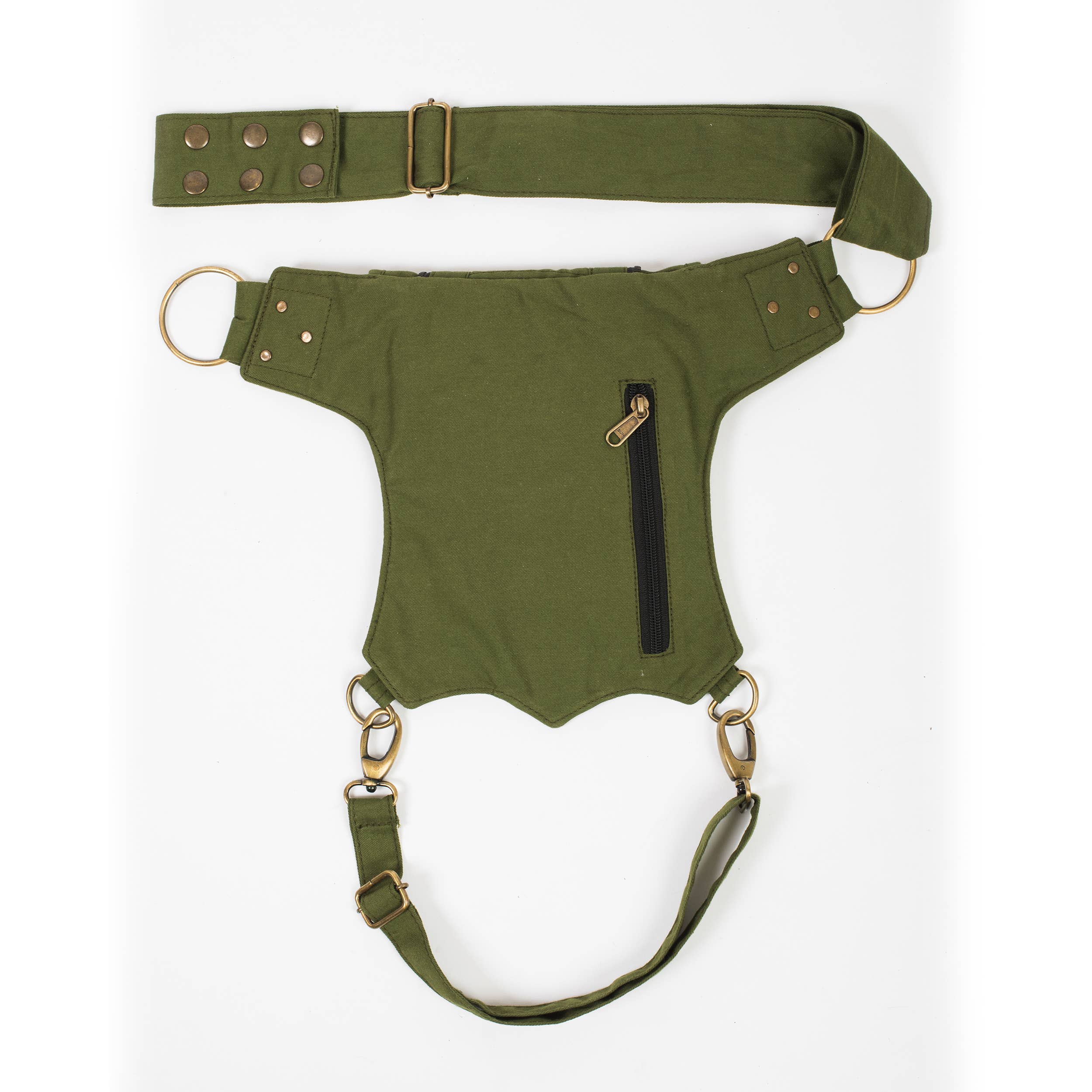Lakhays Collection Inc. - Wholesale Belt Bag - Women's - Bikers Sling-Hip Bag With thigh Belt5