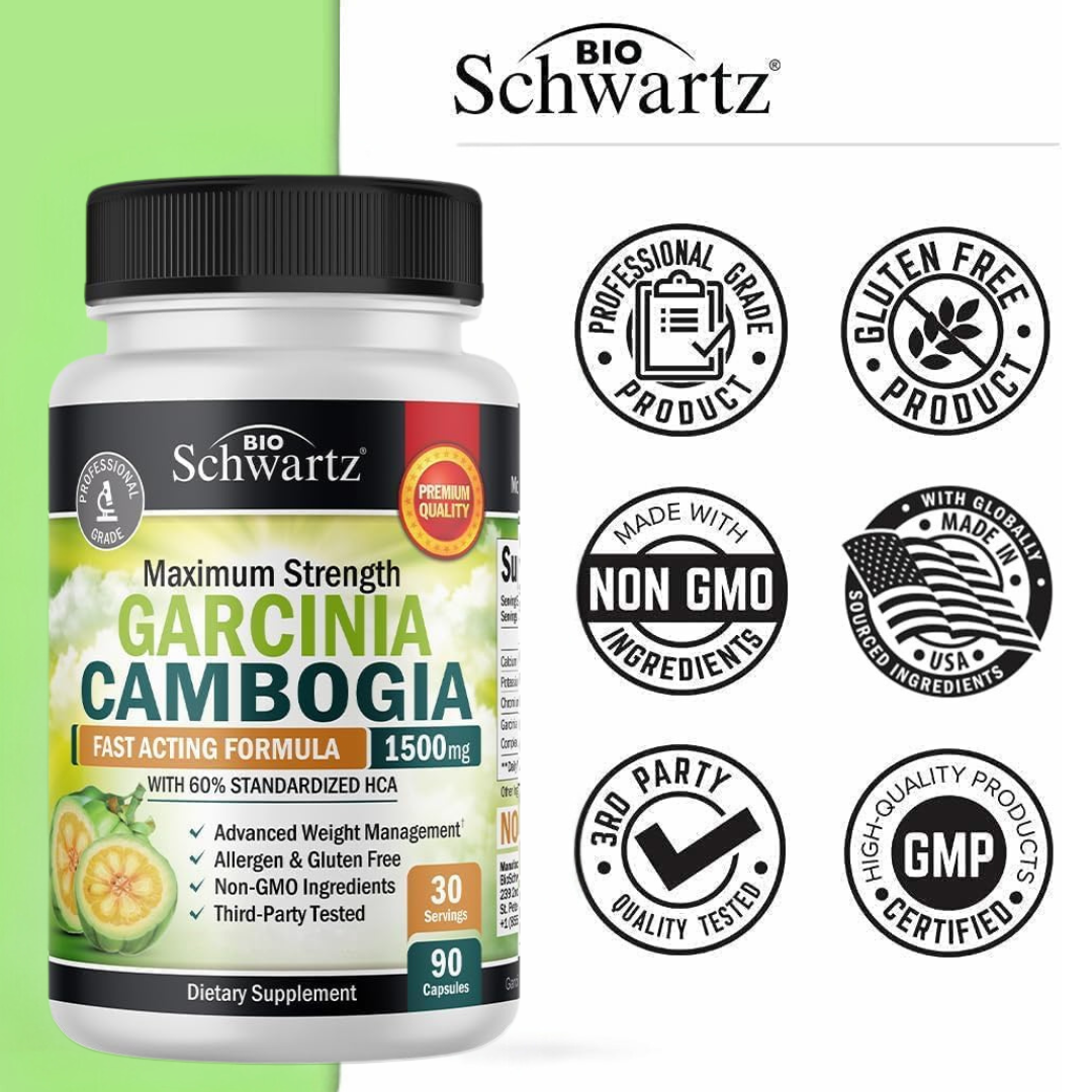 BioSchwartz - Wholesale Oral Supplement/Vitamin - Garcinia Cambogia 1500mg: Weight Loss & Appetite Control4