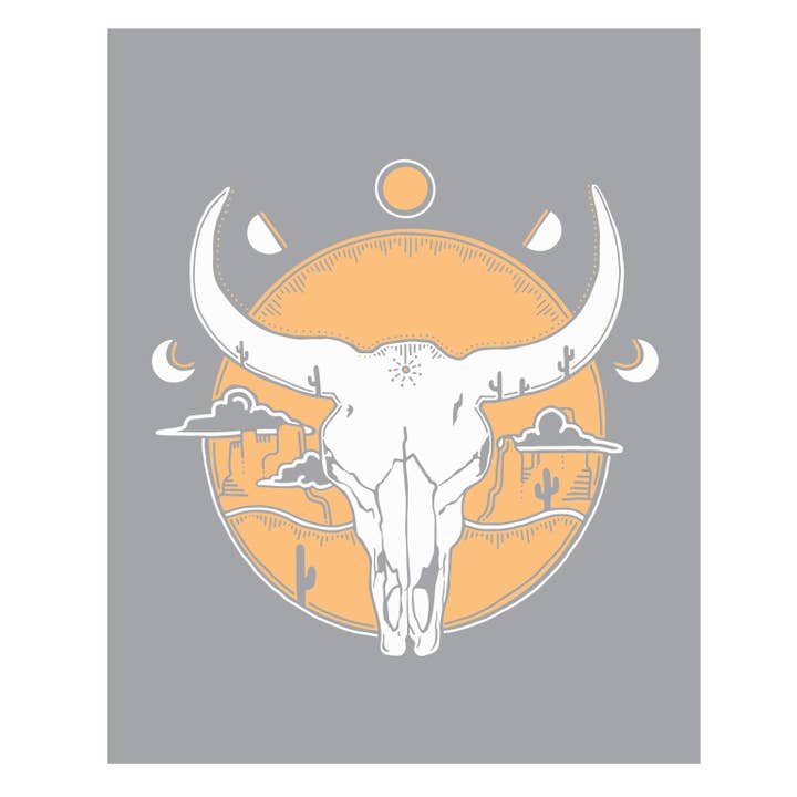 Ketsol - Venta al por mayor Ilustración - Impresión artística de calavera del desierto