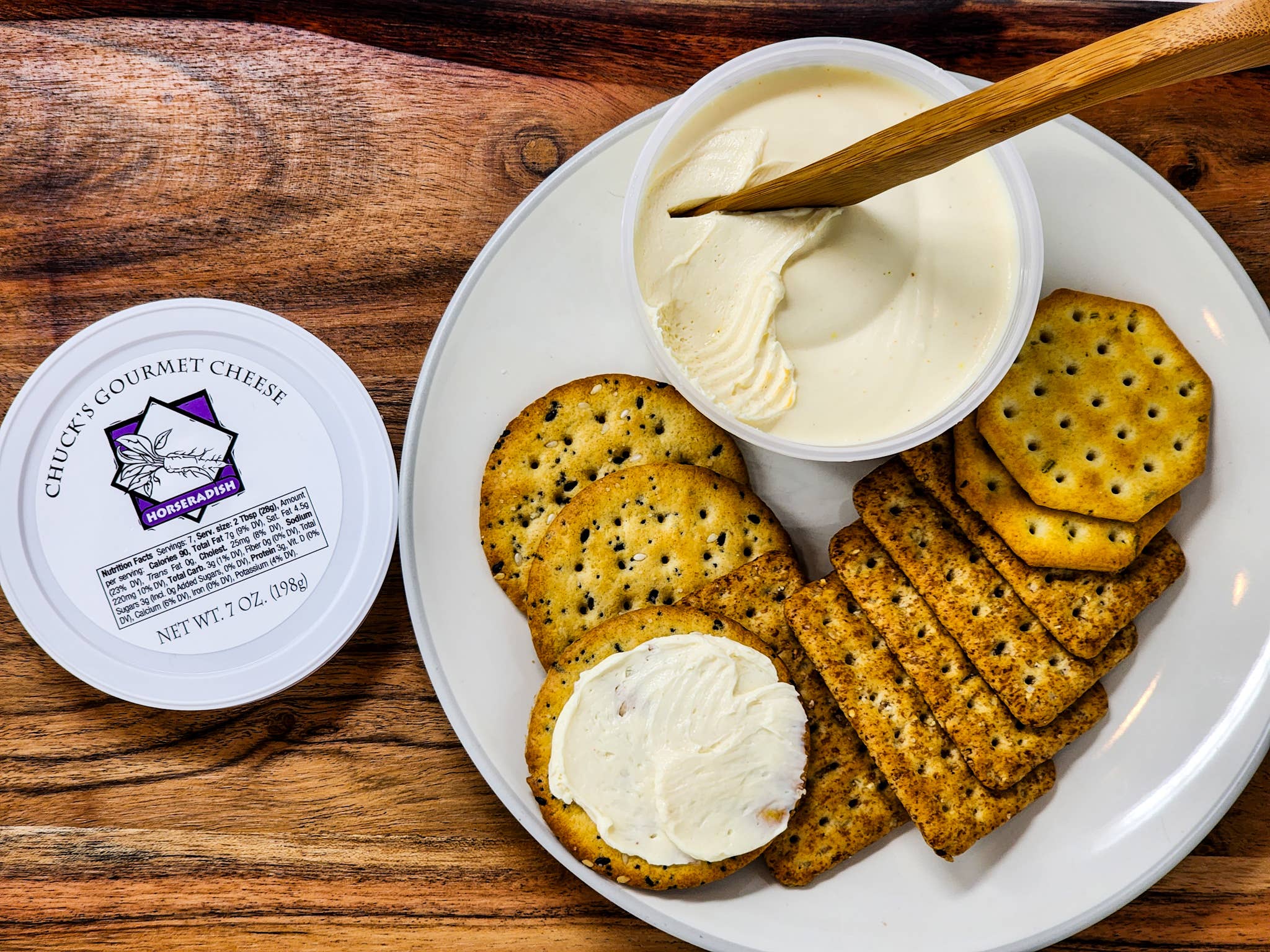 Chuck's Gourmet Cheese - Wholesale Cheese - Chuck's Gourmet Cheese Spread-Horseradish1